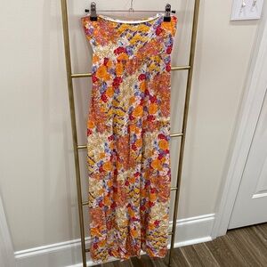 Floral Backless Dress